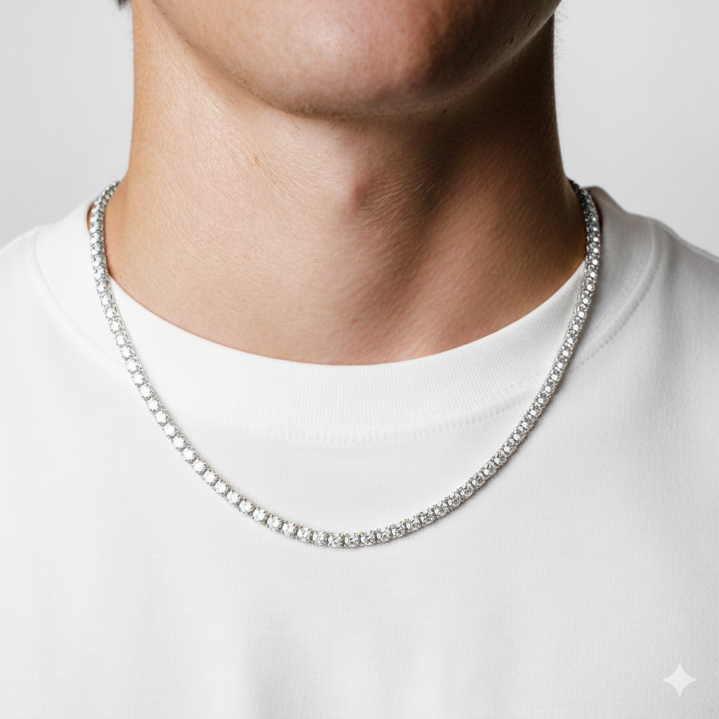 Tennis Chain 3MM (Silver Plated)