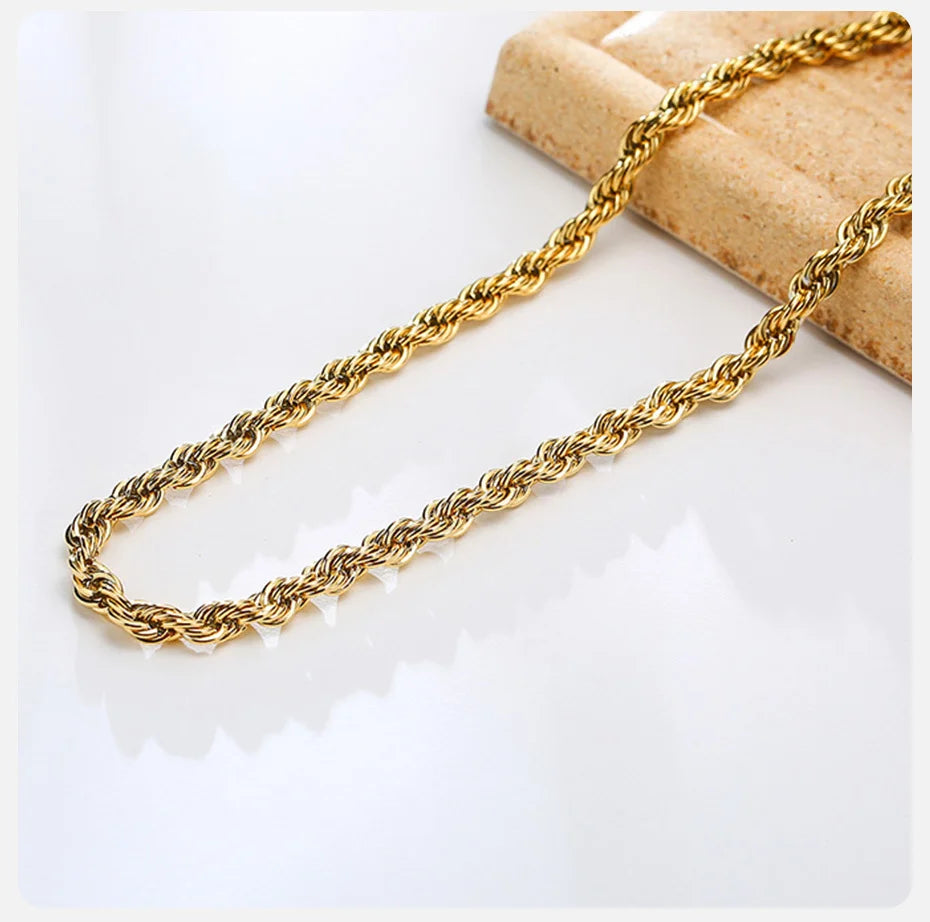 Rope chain 2MM (Golden Plated)