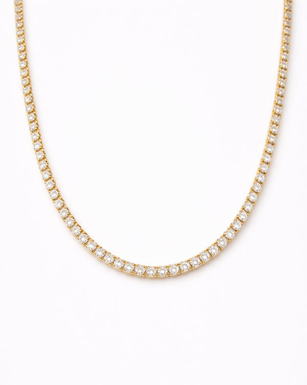 Tennis Chain 3MM (Gold Plated)