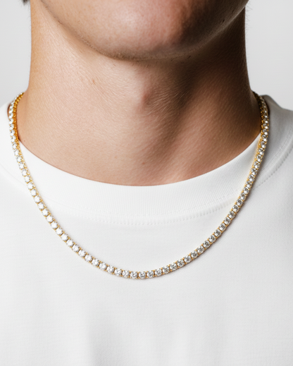 Tennis Chain 3MM (Gold Plated)