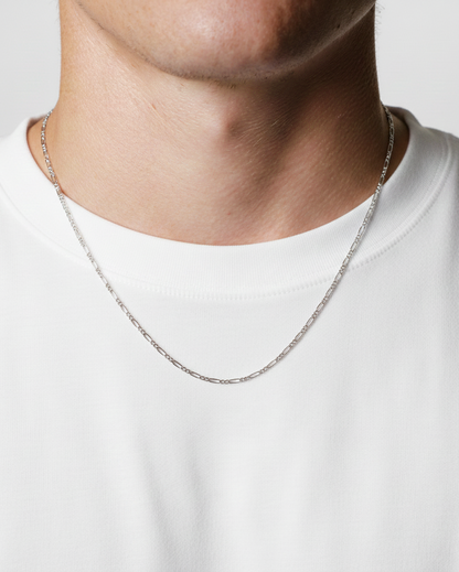 Figaro chain 2MM (Silver Plated)