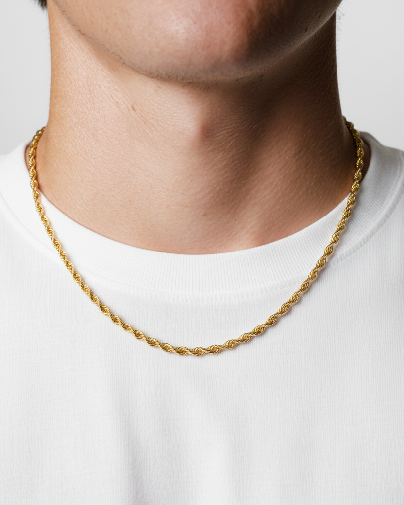 Rope chain 2MM (Golden Plated)