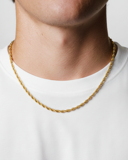 Rope chain 2MM (Golden Plated)