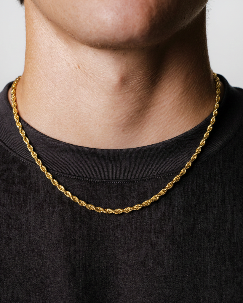 Rope chain 2MM (Golden Plated)